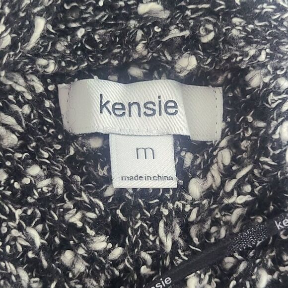 Kensie Black Combo Cotton Tweed Vest size M - Picture 10 of 11